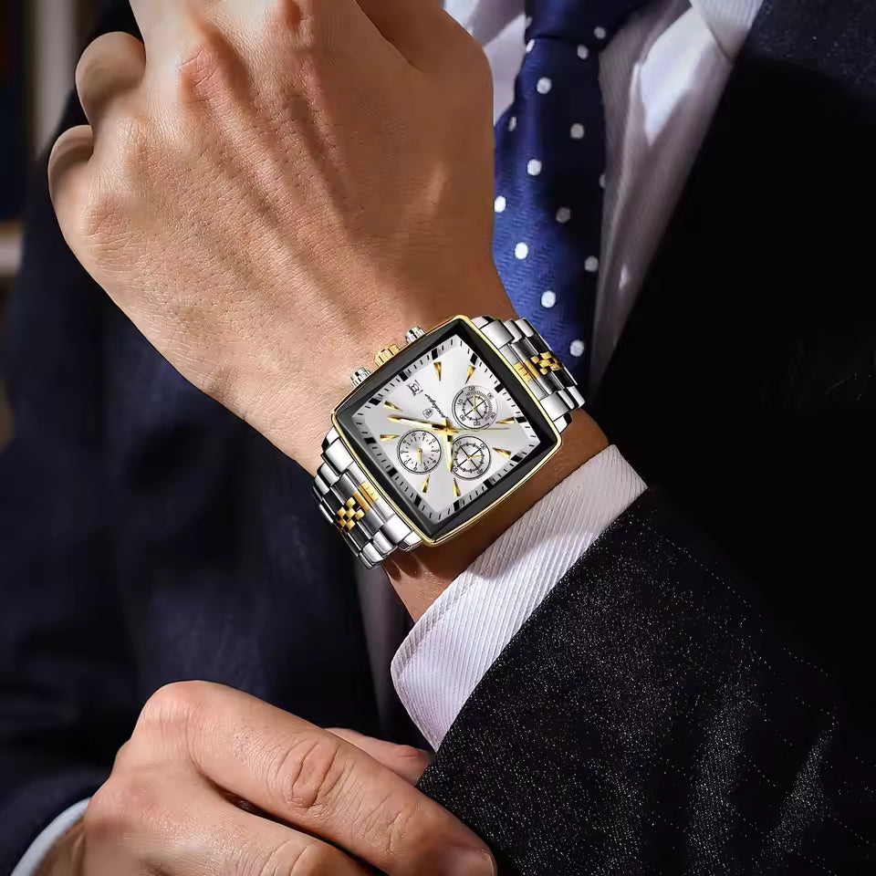 Bestwin brand new men's watch large dial luminous waterproof