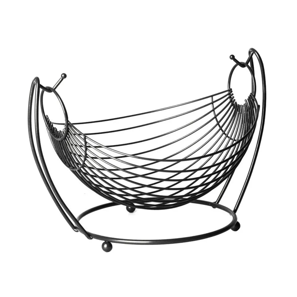 Kitchen Organizer, 1 and 2 Tier Fruit Basket in Oval Swing