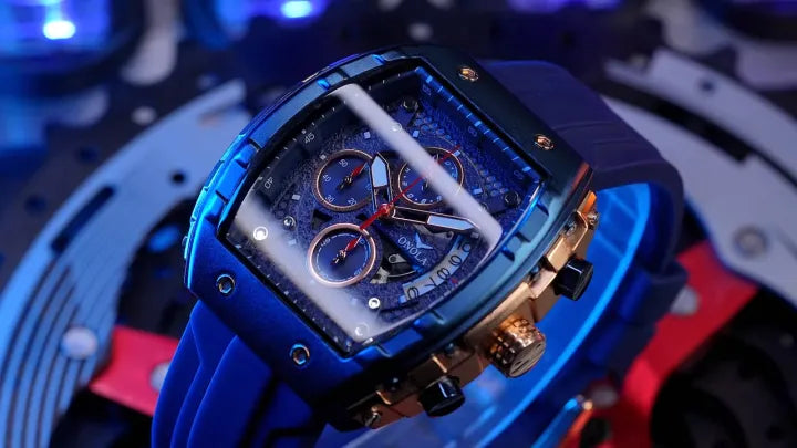 Stylish Skeleton Dial Watch for Men Premium Quality Rubber Strap Watch