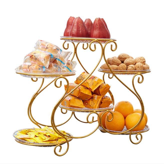 Without Plates Fruite Plate Snack Cake Dessert Display Stand Storage