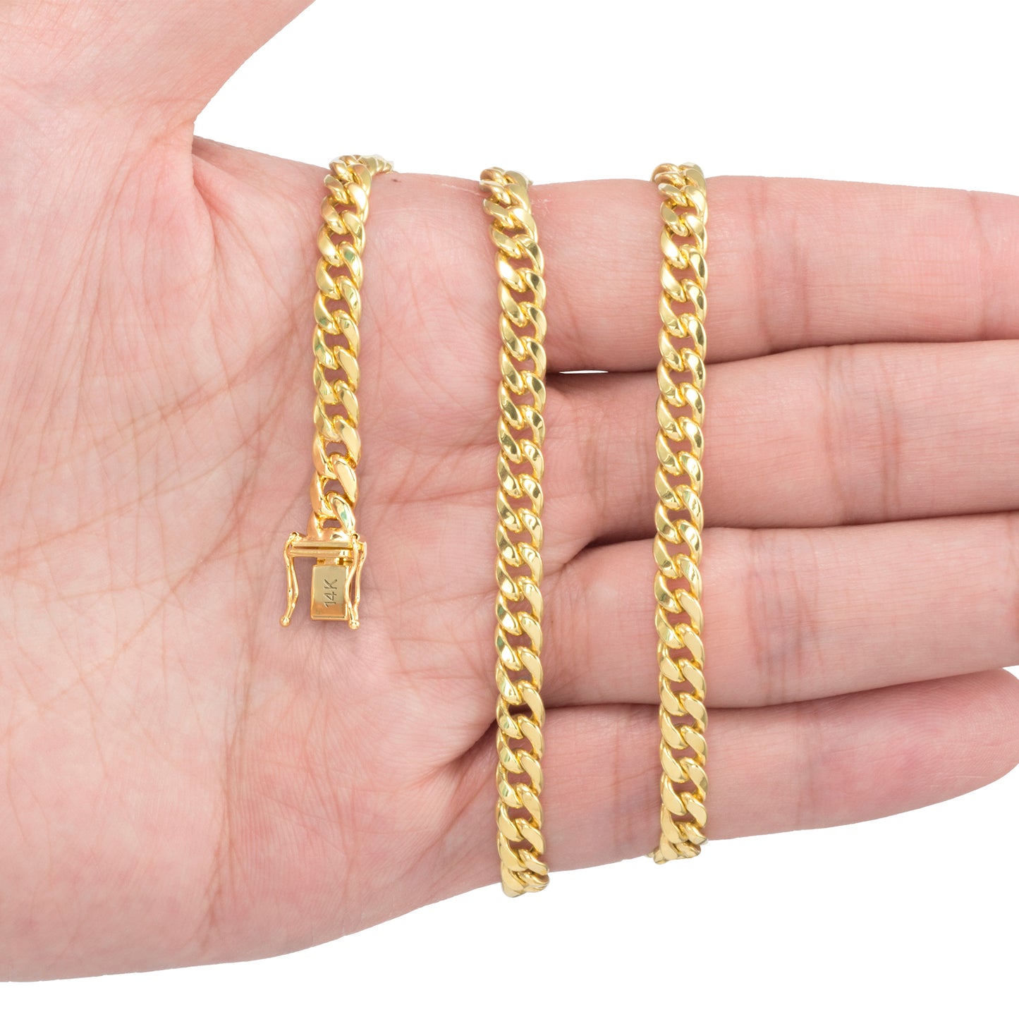 Miami Cuban Curb Chain Necklace For Boys Stainless Steel