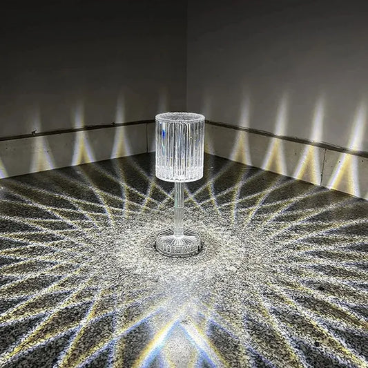 Beautiful Crystal Table Lamp Touch Remote Control Acrylic Night Lamp