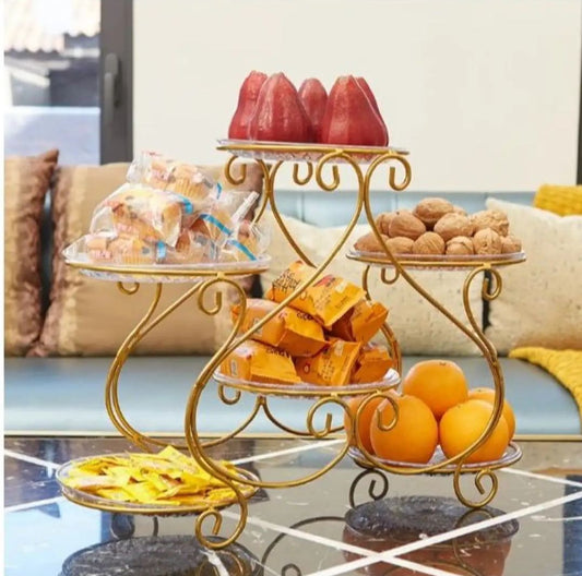 Without Plates Fruite Plate Snack Cake Dessert Display Stand Storage