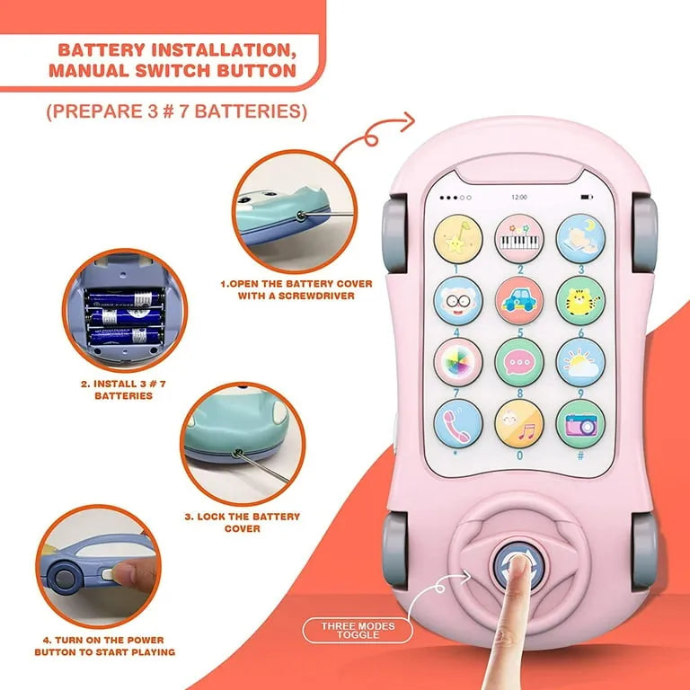 Baby Toy for 1 to 5 Year Old Boy Kids Phone Cars