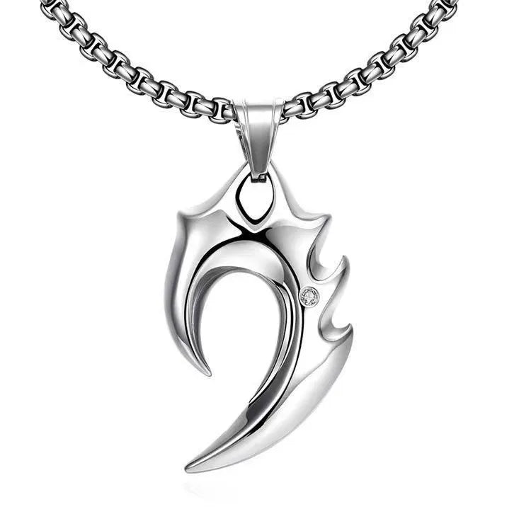 Wolf Tooth Titanium Steel Men's Necklace Trendy