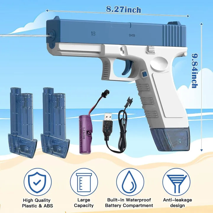 Automatic Water Gun Range Up to 25-32 Ft,