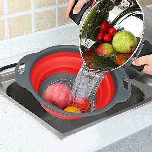 Collapsible Colander, Strainer for Kitchen, Food-Grade