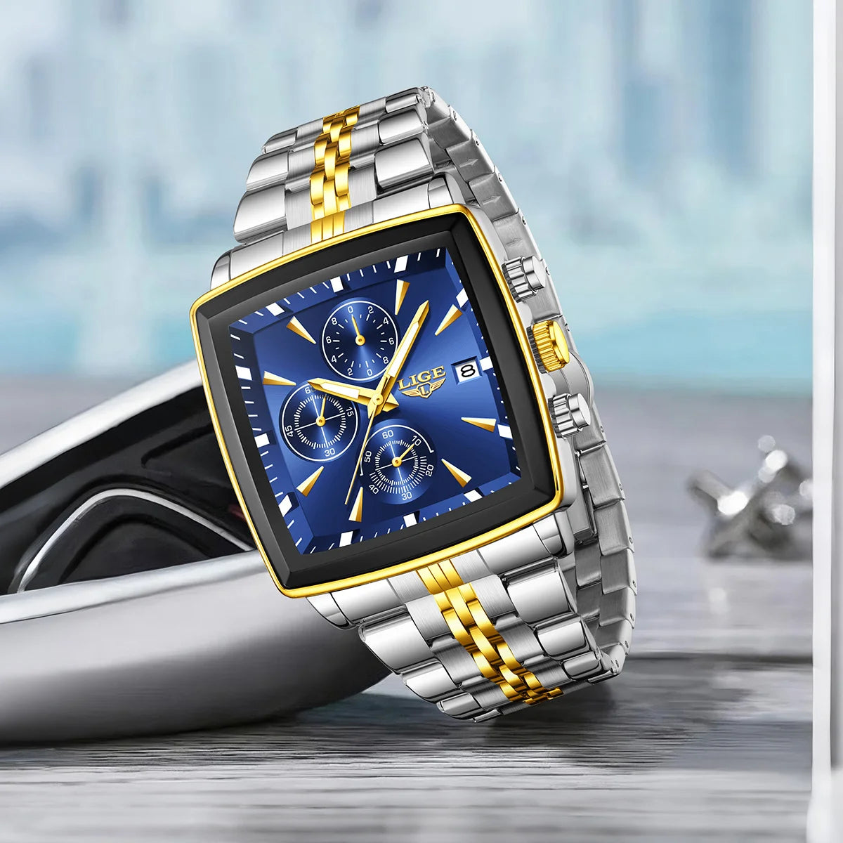 Bestwin brand new men's watch large dial luminous waterproof