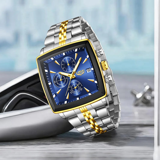 Bestwin brand new men's watch large dial luminous waterproof