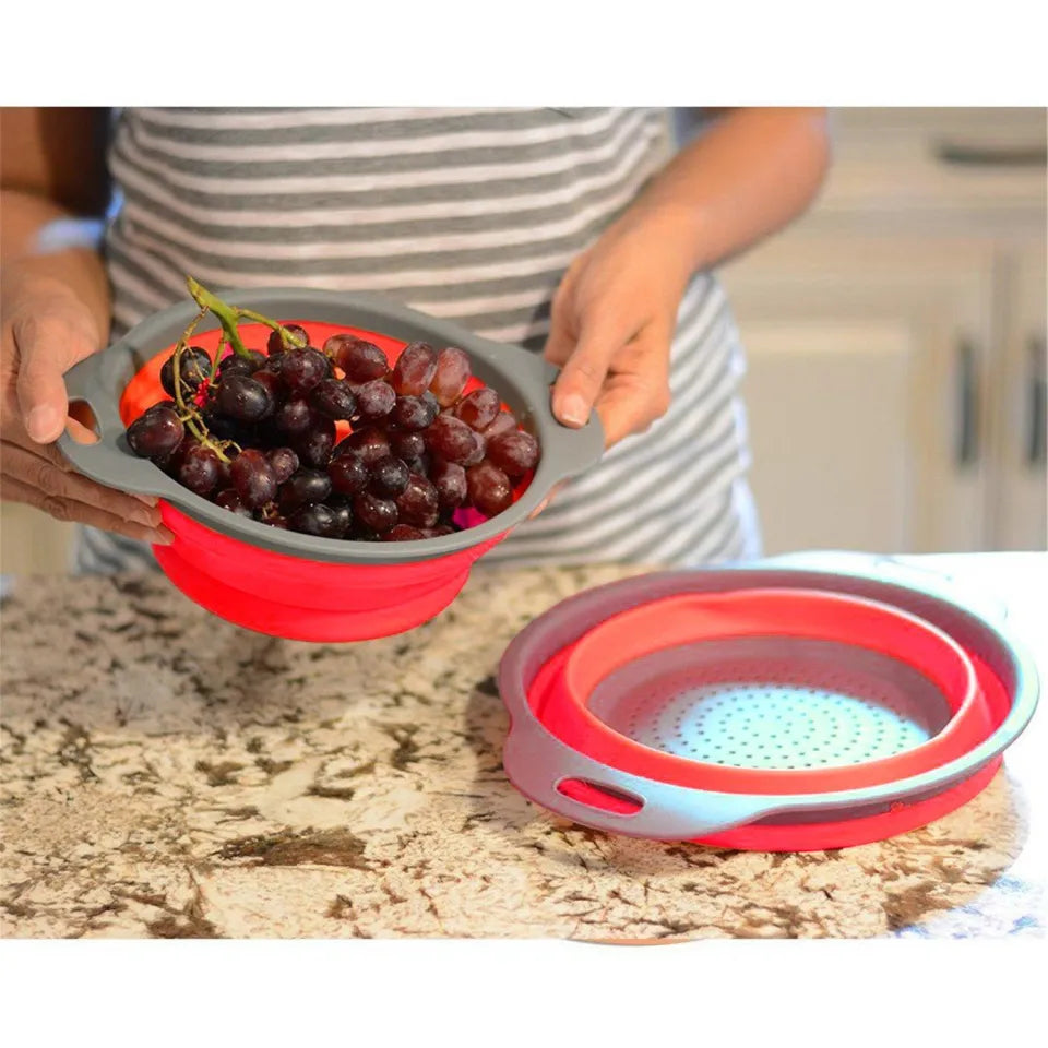 Collapsible Colander, Strainer for Kitchen, Food-Grade